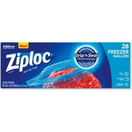 SC JOHNSON Ziploc¬Æ Seal Top Freezer Bags, 1 Gal., Clear, 252/Pack 314445